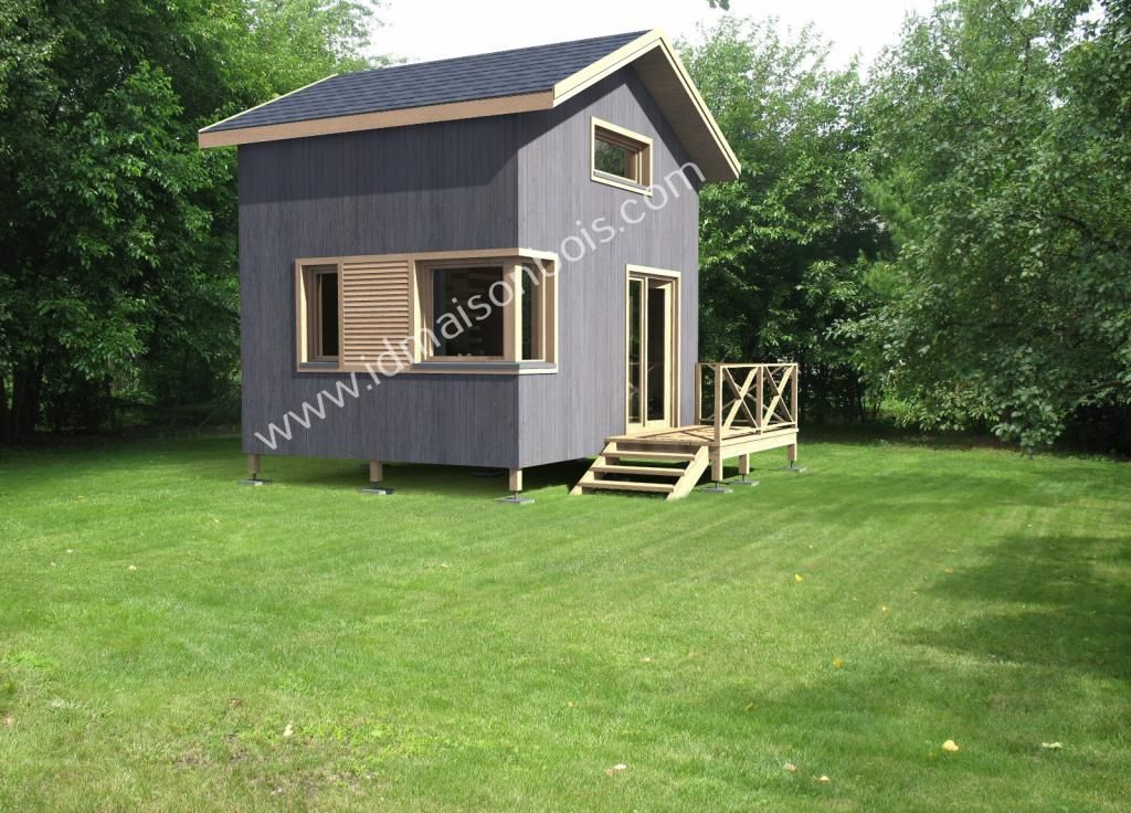 Saint Etienne - Studio de jardin en bois - Toit deux pans 37 m² avec mezzanine_0