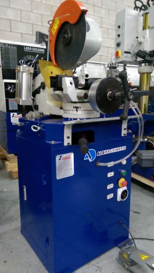 Scie à métal circulaire GMACC - semi-automatique 350A - étaux pneumatique, 600V, coupe à angle_0