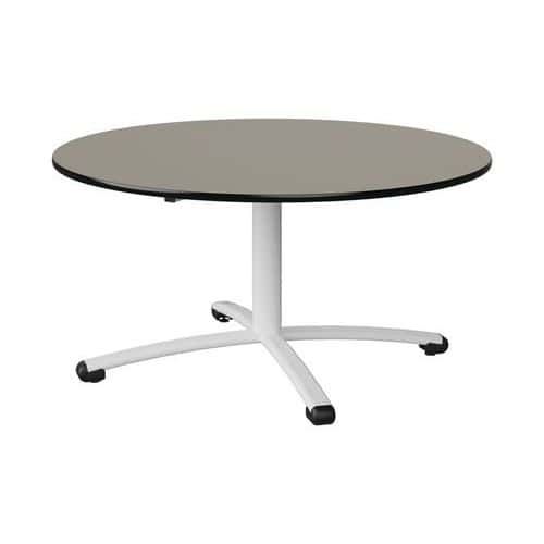 TABLE MALIBU Ø 120 T3 PC STRA GRIS U727/NOIR BLC 9016