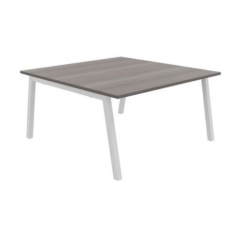 TABLE PARTAGE 140 X 143 CM CÈDRE / BLANC - BURONOMIC