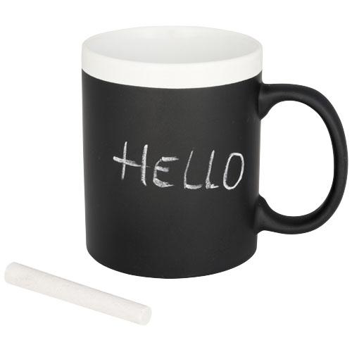 Tasse d'écriture Chalk 250ml - finition tableau noir avec craie incluse - conformité EN12875-1 - céramique_0