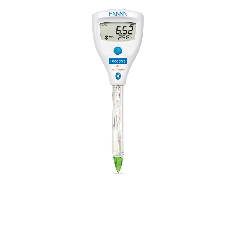 Testeur de pH avec électrode spéciale lait - HALO2 - HI9810342 - Bluetooth et boîtier étanche IP65_0