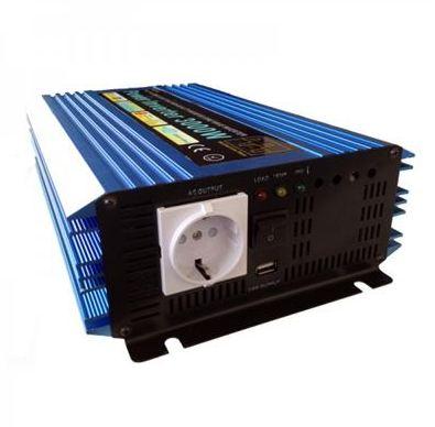 Transformateur / convertisseur de tension 3000W - 24V DC à 230V AC - Quasi Sinus - Compact et silencieux_0