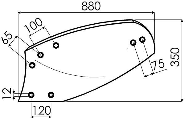 VERSOIR DROITE 14'' AR4H P173426 ADAPTABLE G&B