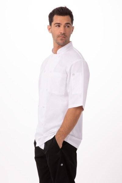 Veste de cuisine mixte blanche Chef Works Montreal Cool Vent S - S blanc JLCV-WHT-S_0