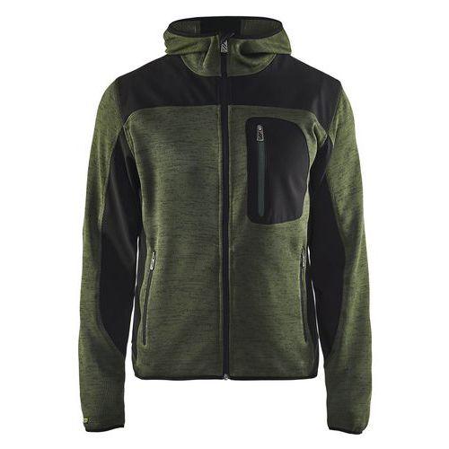 VESTE TRICOTÉE À CAPUCHE VERT ARMÉE/NOIR TAILLE XXXL - BLAKLADER