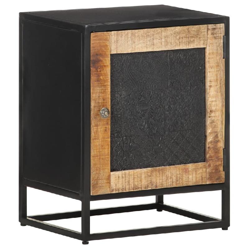 VidaXL Table de chevet 40x30x50 cm Bois de manguier brut - 323146_0