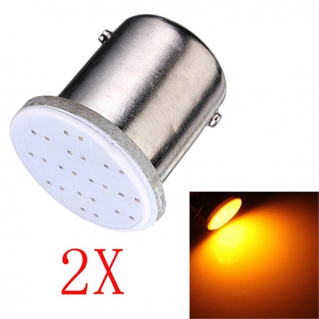 Ampoules à LED COB P21W BA15S 1156 - Orange - Paire - Puissance 21W_0