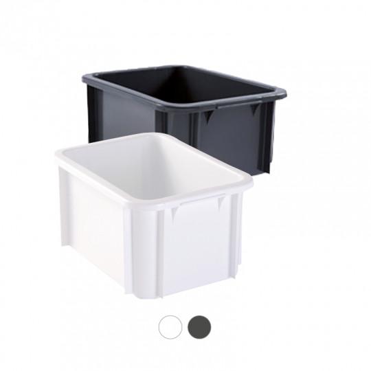 Boite de rangement plastique emboitables et empilable muni d'un couvercle  en 2 parties Type: emboitables et empilable