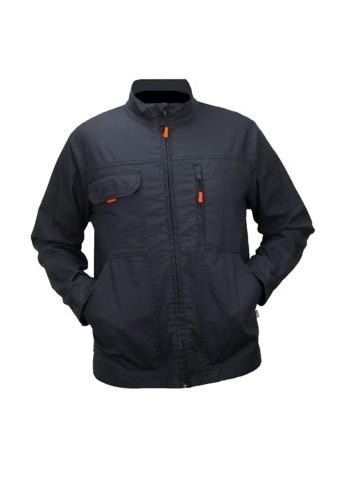 Blouson de travail TYPHON + élasthanne gris foncé - référence 09TYEG - col officier et protège menton_0