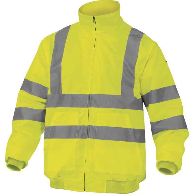 Blouson haute visibilité polyester oxford enduit PU - manches amovibles - Classe 3/2 - couleur argent - Renohv_0