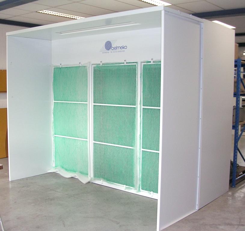 Cabine ouverte à filtre sec - Fabrication sur mesure - Évolutive avec options Belmeko_0