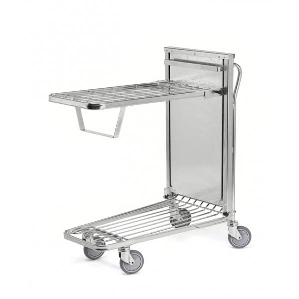 Chariot à niveau constant - KONGAMEK - Avec frein - 300 kg, galvanisé, emboîtable, fabriqué en Suède_0