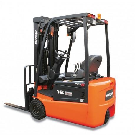 Chariot élévateur électrique Doosan B16R-5 PRO5 - 1600 kg - 3 roues - 24V - Mâts Duplex/Triplex_0