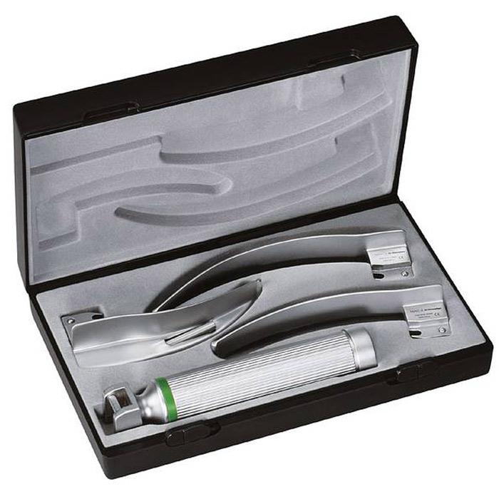 COFFRET LARYNGOSCOPE RIESTER RI-INTEGRAL, LAMES COURBES MAC INTOSH 2,3,4 F.O