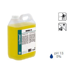 DESEN 33 - Dégraissant sans mousse 20L pour l'industrie alimentaire - Référence Q0470103 - Marque QUIMXEL_0