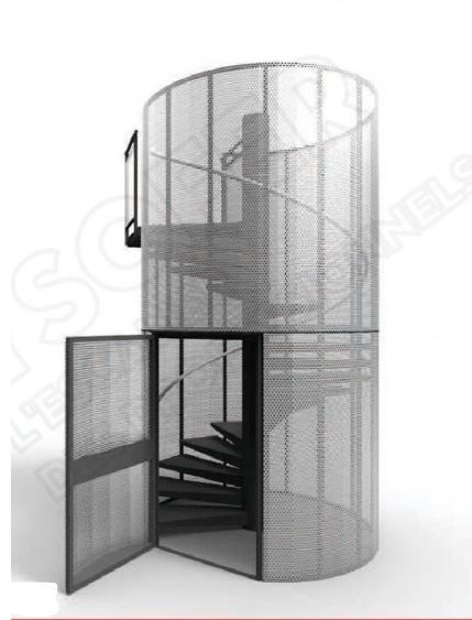 Escalier hélicoïdal ysocagetole - ysofer esca - passage 1up ou 2up_0