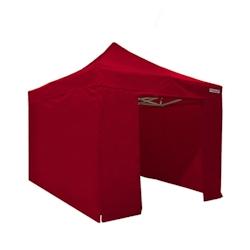 FRANCE BARNUMS Tente pliante PRO 4x4m pack côtés - 4 murs - ALU 45mm/polyester 380g Norme M2 - rouge - FRANCE-BARNUMS - rouge métal 1352_0