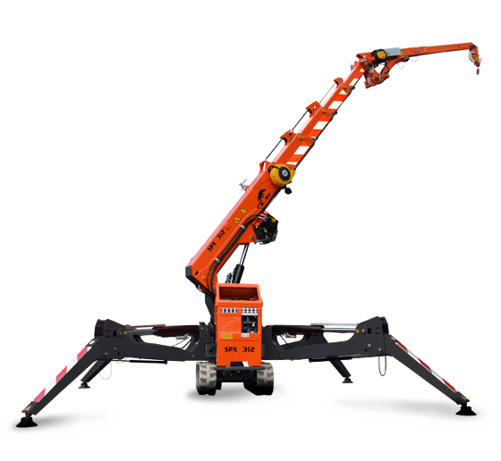 Grue araignée Jekko SPX312 - capacité 1,2t - compacte et polyvalente pour intérieur et gratte-ciels_0