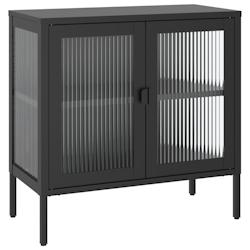 Helloshop26 - Buffet bahut commode armoire meuble de rangement organisateur cuisine salle de séjour salon 70 x 35 x 70 cm verre et 02_0036107 - 30002_0