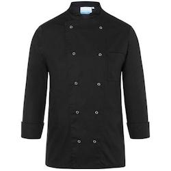 KARLOWSKY Veste de cuisine mixte, manches longues, noir, pressions, 3XL - XXXL noir 4040857950260_0