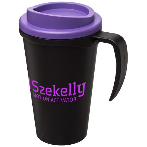 Mug isolant Americano Grande 350 ml - double paroi, couvercle à visser et poignée intégrée_0