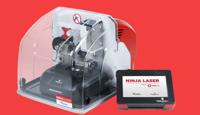 Ninja laser machine pour clés plates et laser - keyline s.P.A. - poids 27 kg_0