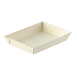 Packnwood FHC - 200Pcs - Barquette rectangulaire en bois 