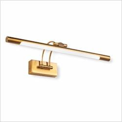 Papuq Applique murale LED 8W 850lm, lumière chaude 3000K, orientable et pivotante, 50cm, finition bronze vieilli, idéale pour tableaux et miroirs. -_0