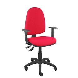 Piqueras y Crespo Silla Aýna S bali rojo con brazos regulables - rouge multi-matériau 04ASB350B10CRN_0