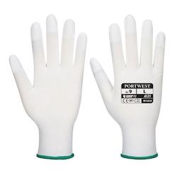 Portwest - Gants manutention en nylon avec doigts enduit PU lisse Blanc Taille 10 - blanc 5036146007226_0