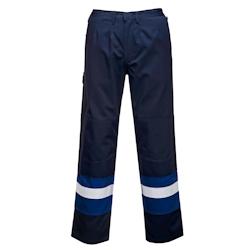Portwest - Pantalon anti-feu avec bandes réfléchissantes BIZFLAME PLUS Bleu Marine / Bleu Roi Taille L - L bleu FR56NRRL_0