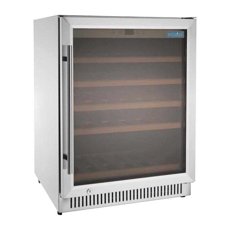 Rafraîchisseur à vin dessous de comptoir inox 51 bouteilles série g - GG762_0