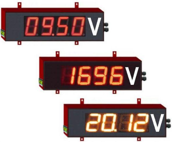 Voltmètre numérique géant avec des chiffres de 10cm - av10_0