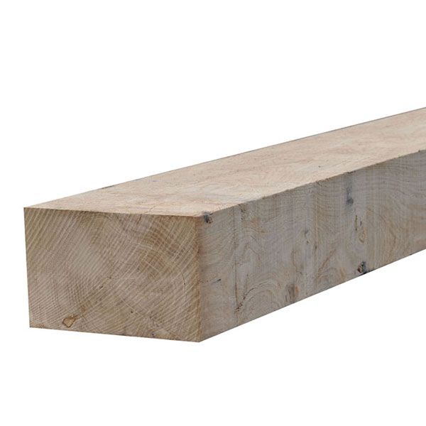 550559 - Traverse paysagère en chêne brut de sciage - Protac Ouest - Longueur 2,60 m - 100 mm x 200 mm_0