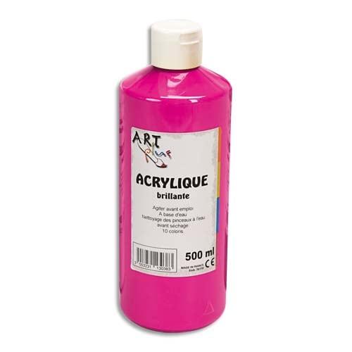 Art Plus - Peinture acrylique brillante 500ml - Rouge primaire_0