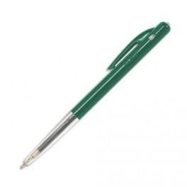 BIC STYLO À BILLE POINTE MOYENNE RÉTRACTABLE ENCRE VERTE CORPS PLASTIQUE COULEUR M10