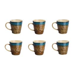 Bjorn Mug ISLAND 40cl - 6 pièces - Terre et mer - marron 3701488305812_0