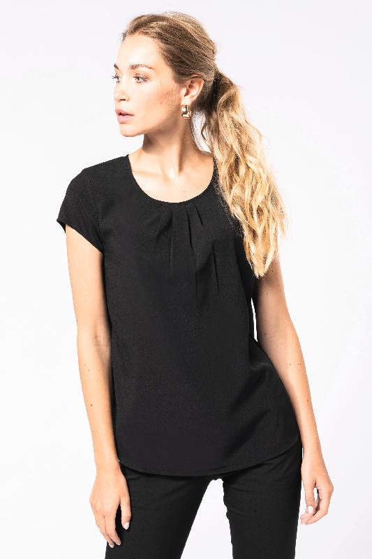 Blouse de travail Crêpe manches courtes femme - Réf: K5002 - Kariban_0
