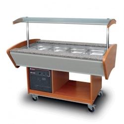 Buffet Self Service Réfrigéré Central Professionnel   4 bacs GN 1/1       R134A   Granite x900x1370mm FURNOTEL - 0645760349565_0