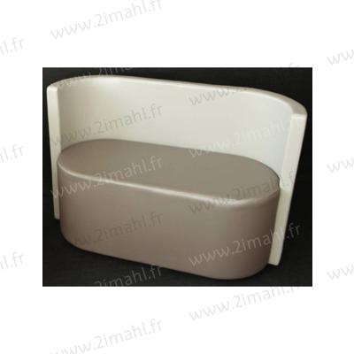 Canapé Brésil - Fabriqué en Europe de l'Ouest - Pour hôtel - Dimensions : 74,5 x 114 x 53 cm_0