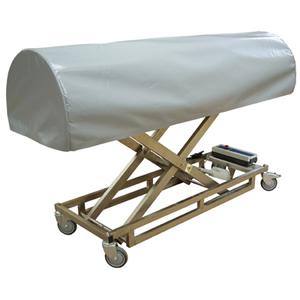 Chariot de dissimulation à hauteur variable - structure inox AISI 304L - plateau 60 cm - charge 200 Kg_0