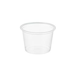 ECOLOMIQUE - 100 Pcs - Pot en plastique PET transparent - 60 ml, Diam: 6,5 cm, Hauteur: 2,8 cm - ECO210POPT2 - transparent plastique ECO210POPT2_0