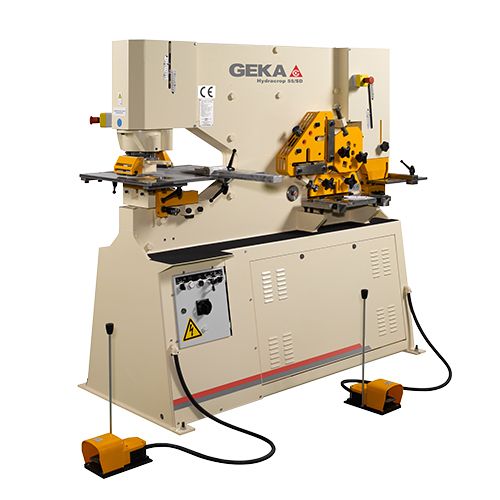 Hydracrop 55 - Poinçonneuse Geka à 2 vérins et 5 postes de travail - Cisaille universelle pour acier et aluminium_0