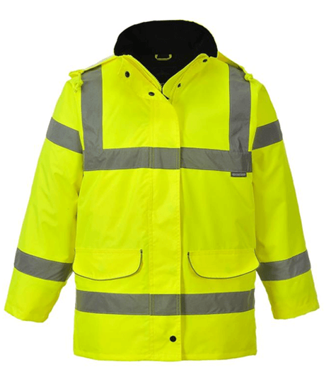 Parka haute visibilité Basics femme, Coloris : Jaune Fluo, Taille : S_0