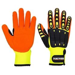 Portwest - Gants anti impact Grip Jaune / Orange Taille 9 - 5036146000739_0