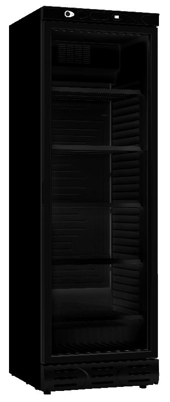 Réfrigérateur 1 porte en verre 382l noir sans canopy - 7464.0094_0