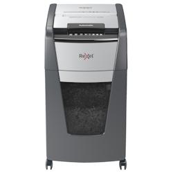 REXEL Destructeur de documents Optimum Auto+ 225M P-5 - Coupe micro 2x15mm - 225 feuilles - 60L - Noir plastique - Réf : 2020225MEU_0