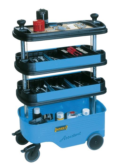 Servante d'atelier HAZET 166C - 725x398x1102 mm - Charge 300 kg - Tôle acier_0