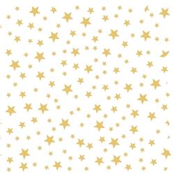 Serviettes forme biscuit starry night or fond blanc (144 unités) MESA BELLA - doré papier 3701168962564_0
